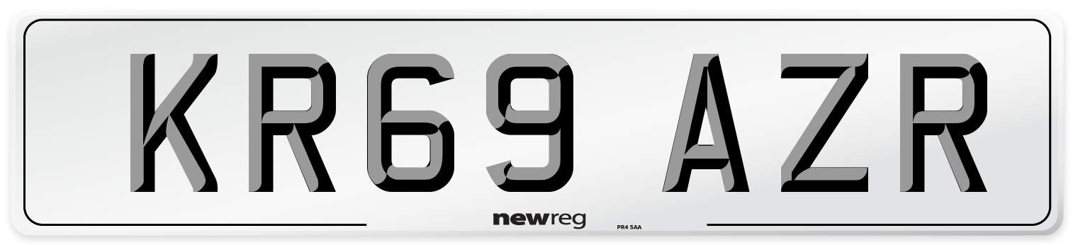 KR69 AZR Number Plate from New Reg